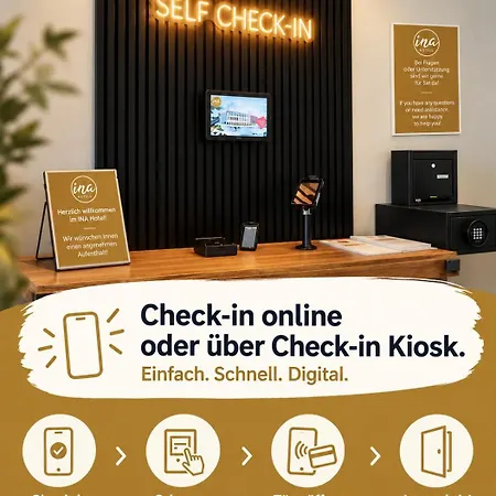 Ina Boutique Hannover-linden - Digital Access - Self Check-in Hotel Hannover