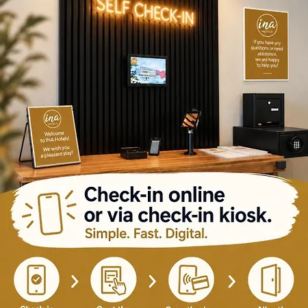 Ina Boutique Hannover-linden - Digital Access - Self Check-in Hotel Hannover